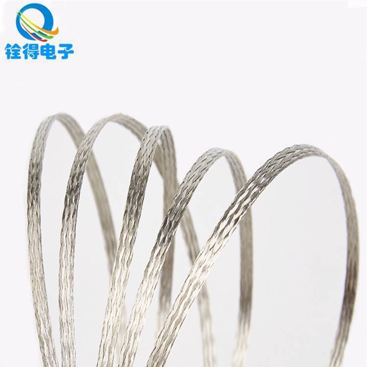 铨得厂家货源120编镀锡铜包铝编织带 铝镁丝编织网