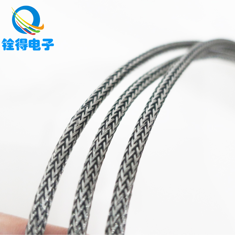 0.12mm镀锡铜+0.2mm黑色PET混编